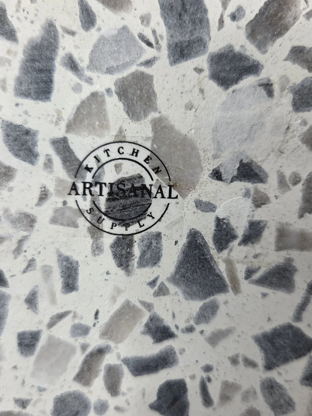 Kitchen Artisanal Supply Terrazzo Napkin Holder - Neutral Speckled Stone